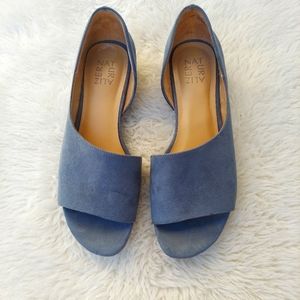 Naturalizer Women's Open Toe Slip on Low Wedge Sandals